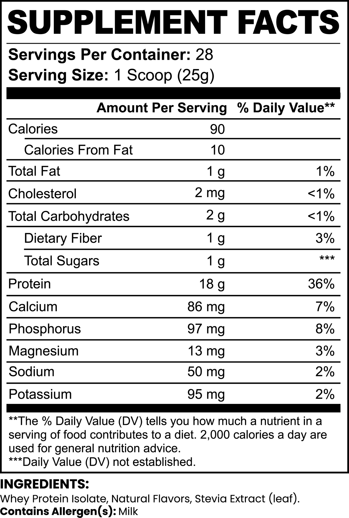 Whey Isolate Protein - Chocolate